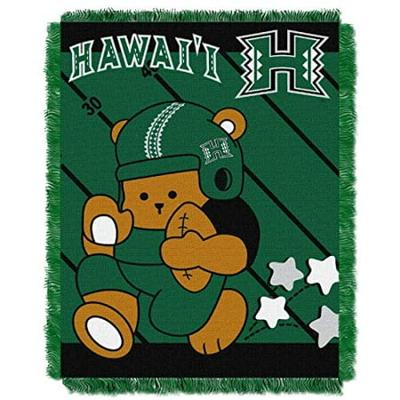 36 x 46 Multi Color Officially Licensed NCAA Fullback Jacquard Woven Baby Throw Blanket